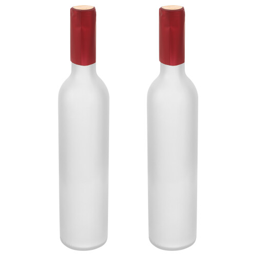 2 Pièces Bouteille De Vin Vide En Verre Multifonctionnelle Décorative