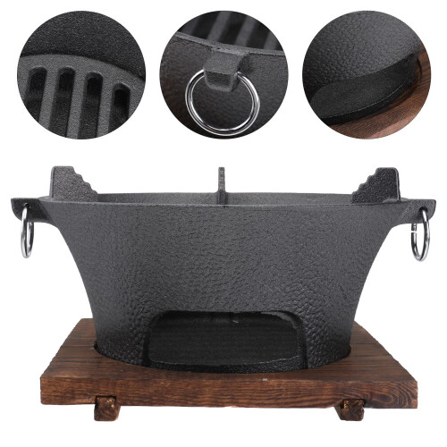 juego de para barbacoa con vegetal camping exterior 2