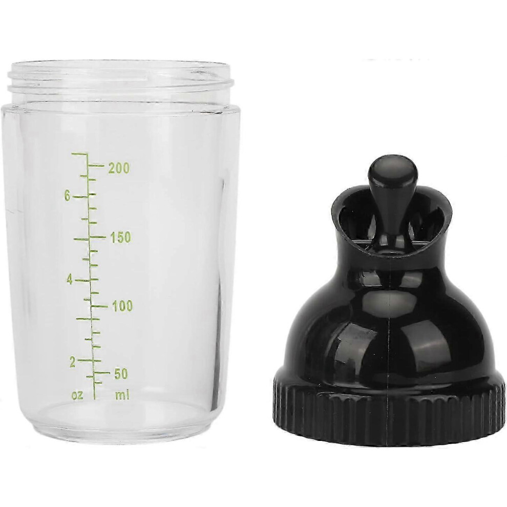 Easy Grips 200ml Salad Dressing Shaker, Leakproof Container, Universal Sauce Mixer, with Scale, Kitchen Gadget, 5.5 x 17cm