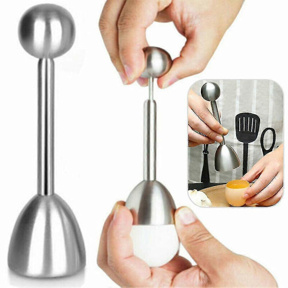 Stainless Steel Hard Boiled Egg Separator Kitchen Tool
