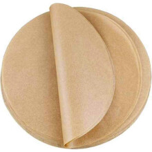 500 Sheets 30cm Round Baking Paper, Heat Resistant, Non-Stick Coating, Oil and Leak Proof, Unbleached Parchment Paper