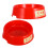 red plastic floor mount fire extinguisher stand for public places 1