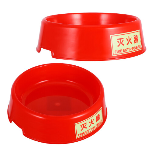 red plastic floor mount fire extinguisher stand for public places