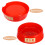 red plastic floor mount fire extinguisher stand for public places 7