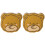 2Pcs Bear Shape Tinplate Candy Jar Gift Box Holiday Cookie Tin 4