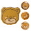 2Pcs Bear Shape Tinplate Candy Jar Gift Box Holiday Cookie Tin 5