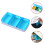 Pill Box Sky-Blue Pp Material 1set 3.7x1.9in 4