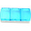 Pill Box Sky-Blue Pp Material 1set 3.7x1.9in 9