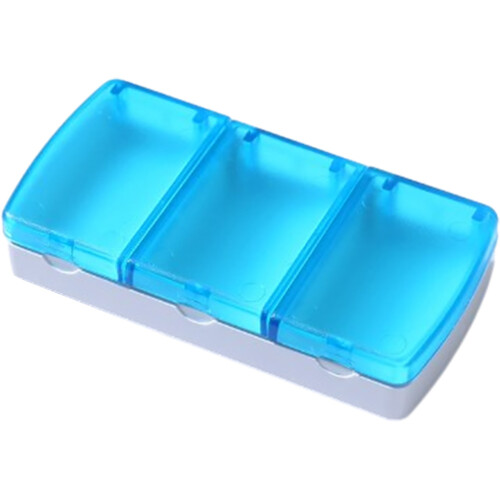 Pill Box Sky-Blue Pp Material 1set 3.7x1.9in 2