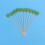 Fruit And Leaf Pick Wooden Toothpicks Light Green 100 Pcs 5