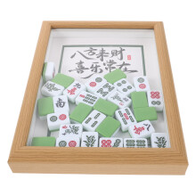 Diy Mahjong Tile Photo Frame Wooden Desktop Picture Holder For Home