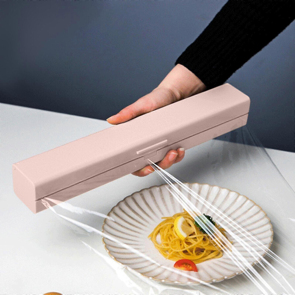Kitchen Accessories Plastic Film Dispenser with Cutter Aluminum Foil Dispenser Refillable Food Wrap Dispenser Plastic Food Wrap Dispenser Distri