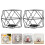 Mlins  2 Pcs Tea Light Candle Holder Wedding Decorations Office Black 3