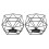 Mlins  2 Pcs Tea Light Candle Holder Wedding Decorations Office Black 5