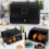 dustproof bread box household storage bin food container black 6