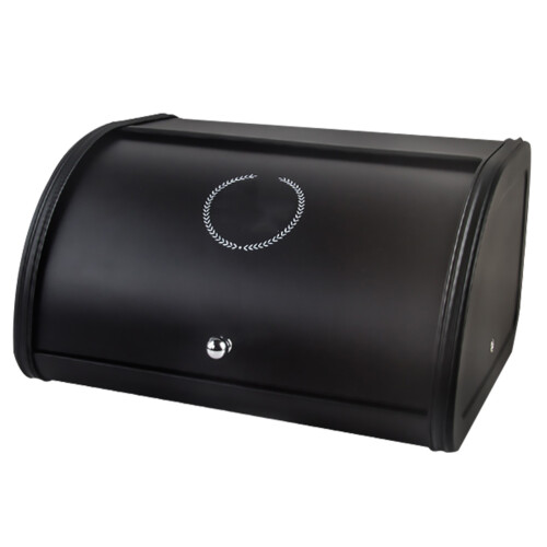 dustproof bread box household storage bin food container black