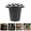 Cemetery Vase 6pcs Black Plastic 11