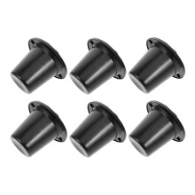 Cemetery Vase 6pcs Black Plastic