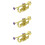 3 Pcs Practical Simulation Musical Trumpet Model Toy for Children 8