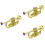 3 Pcs Practical Simulation Musical Trumpet Model Toy for Children 6