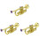 3 Pcs Practical Simulation Musical Trumpet Model Toy for Children 2