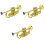 3 Pcs Practical Simulation Musical Trumpet Model Toy for Children 3
