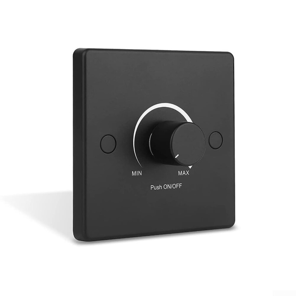 Push On/Off Dimmer Switch For 12V/24V Dc, Smooth Brightness Adjustment, Pure White Finish 9084446190489