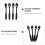 4 Pezzi Cucchiai In Nylon Per Spaghetti E Noodles Nero 10