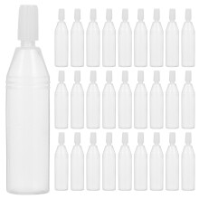 100 Sztuk Plastikowych Butelek 10 Ml Z Białym Kapturkiem I Dozownikiem