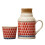 ceramic carafe and cup set with handle and lid for home teaware 11