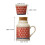 ceramic carafe and cup set with handle and lid for home teaware 2
