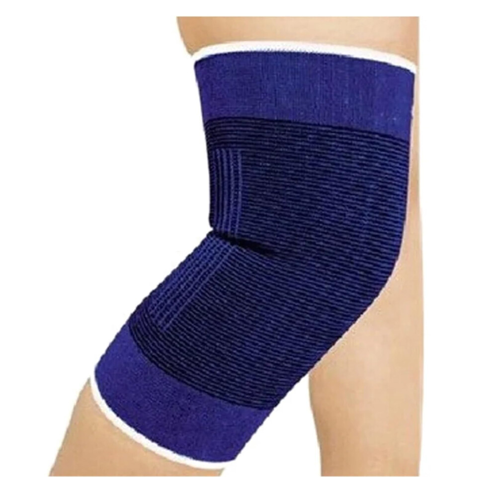 Sports Knee Pads 2-Piece Set Compression Knee Pads Blue Size L Volleyball Gym Knee Braces Protector-image-OPC-PKV72FM-NEW