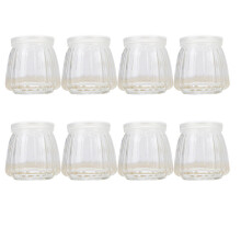 8 Pezzi Barattoli In Resistente Calore Con (150 Ml)