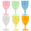 6 un. coloridos plástico para bebidas, e 1