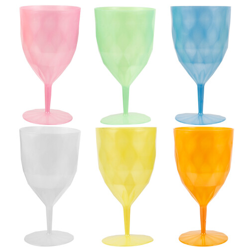 6 un. coloridos plástico para bebidas, e