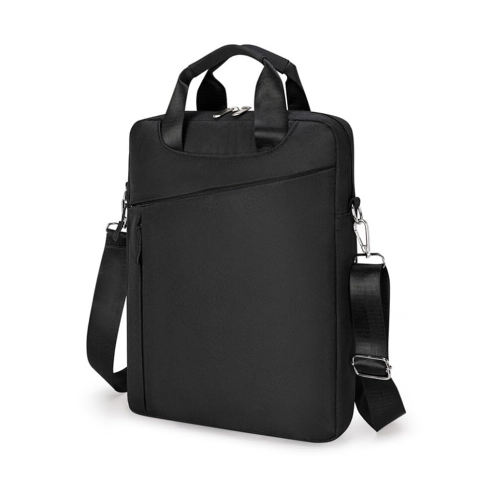 15.6 Inch Laptop Bag Splash-Proof Shoulder Bag Portable Business Style For 15.6-Inch Laptops Black 9393856091829