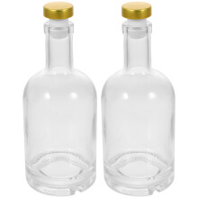 2 Sztuki Butelka Na Wódkę Szklanego Szkła 750 Ml