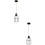 2-teilige Deckenleuchte im Vogelkäfig-Design Eisen 8