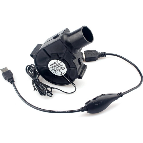7530 5V USB Power Fan With Speed Controller, Compact Quiet Blower For BBQ Camping 2