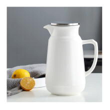 Iced Tea Pitchers Ceramic Kettle Large Capacity Heat-Resistant Gold Flower Teapot Water Carafe