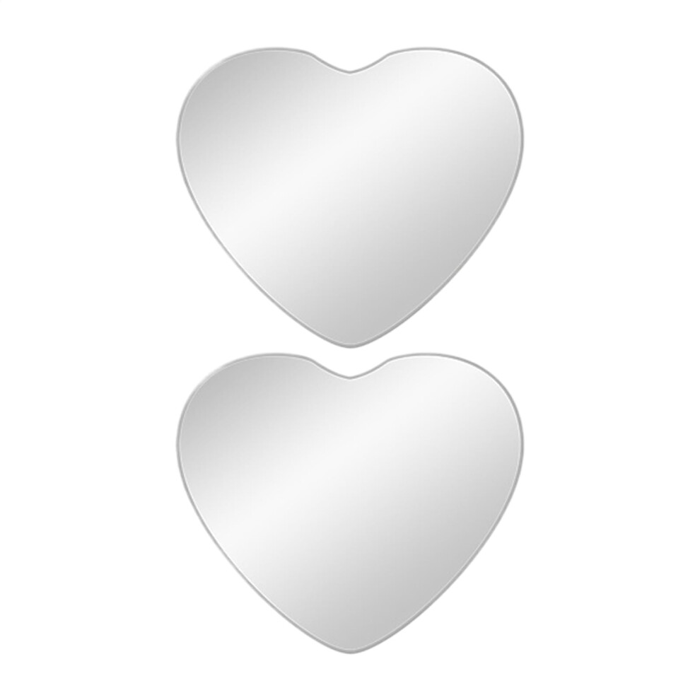 Car Blind Spot Mirror Heart-Shaped, Convex Rearview Stick-On 2-Piece Mirrors For Cars, Trucks, Suvs Parking Safety 9354506049232