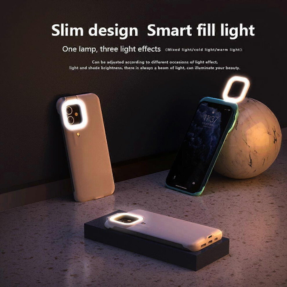 Kikidex (As Show, One Size) (White) Fill Light Phone Case For Iphone12/12 Pro White