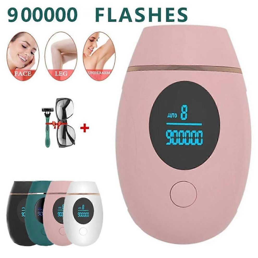 Kikidex (As show, One size) Hair Removal Apparatus Home Laser Hair Removal Machine Skin Rejuvenation Hair Removal Machine Ipl Freezing Point Painles(Pink)