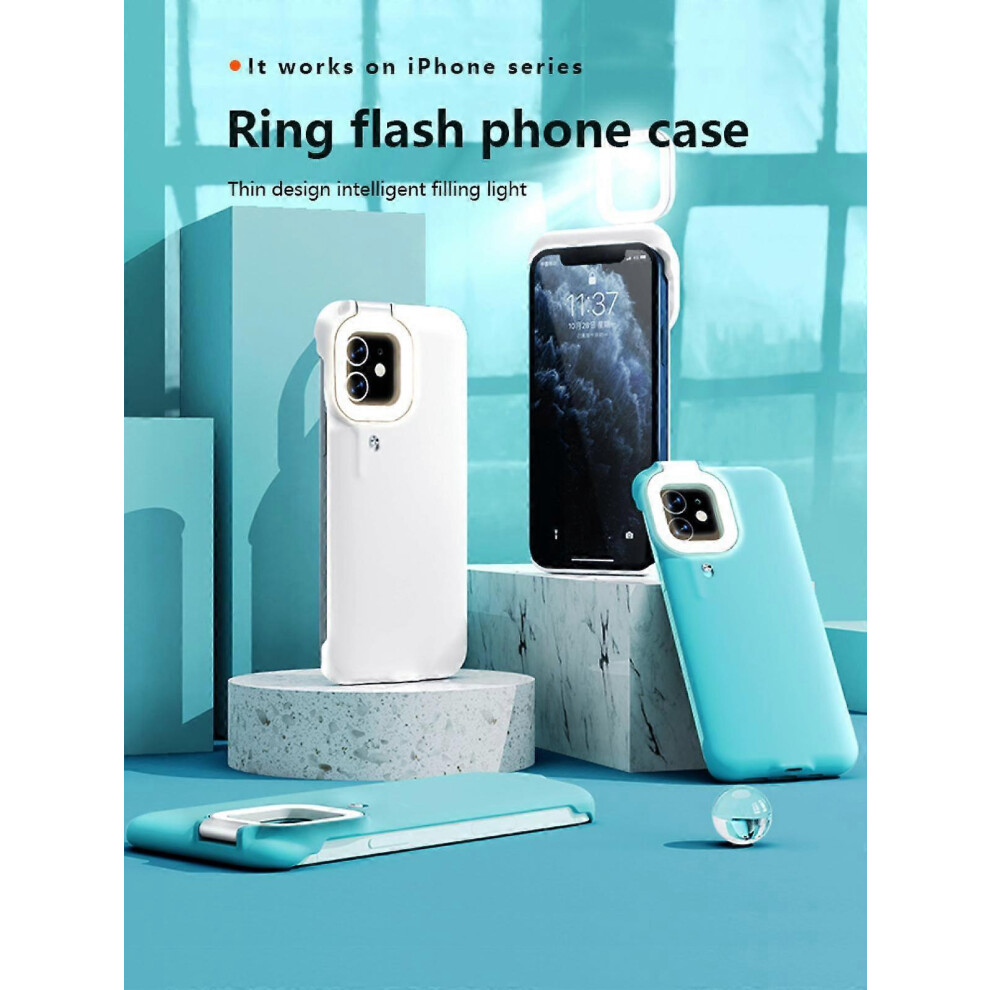 Kikidex (As Show, One Size) (Light ) Fill Light Phone Case For Iphonex/Xs Blue