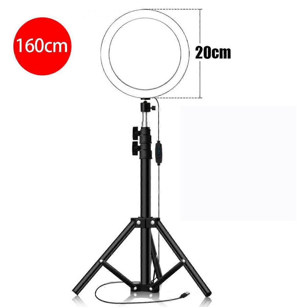 Kikidex (As Show, One Size) 20Cm Fill Ring Supplementary Led Folding Fill Light