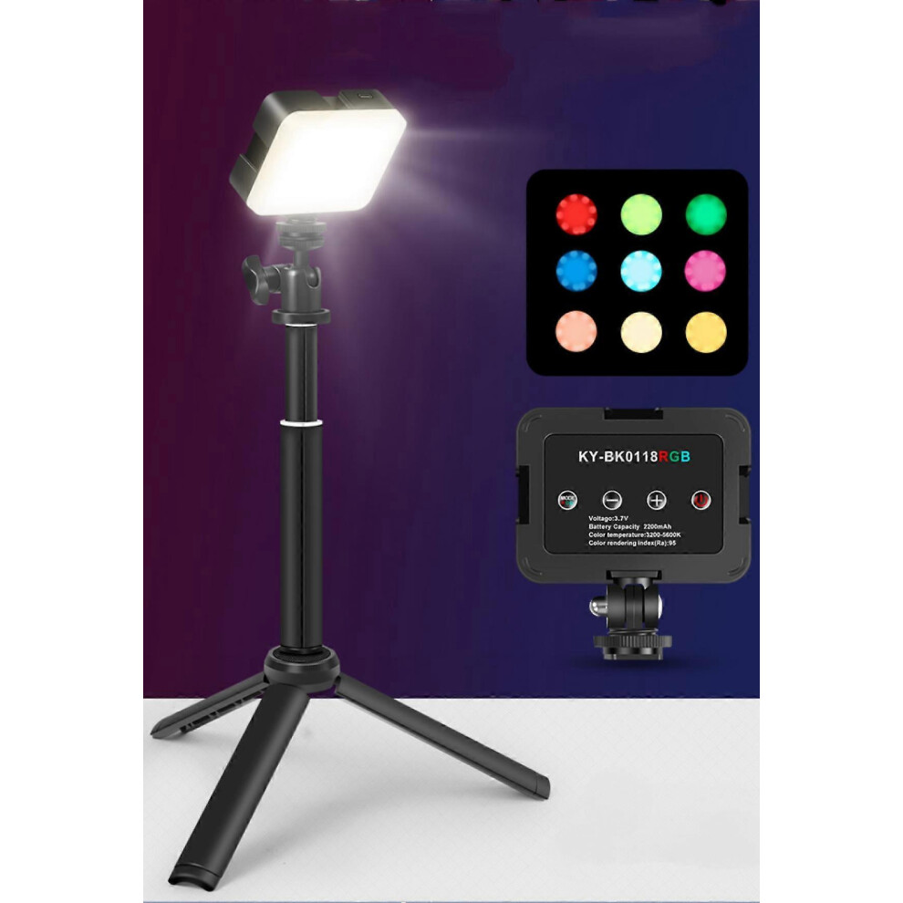 Kikidex (As Show, One Size) Camera Fill ,Led Video Dimmable, Portable Photography,For Studio,Livestreaming,Camcorder Shooting Light
