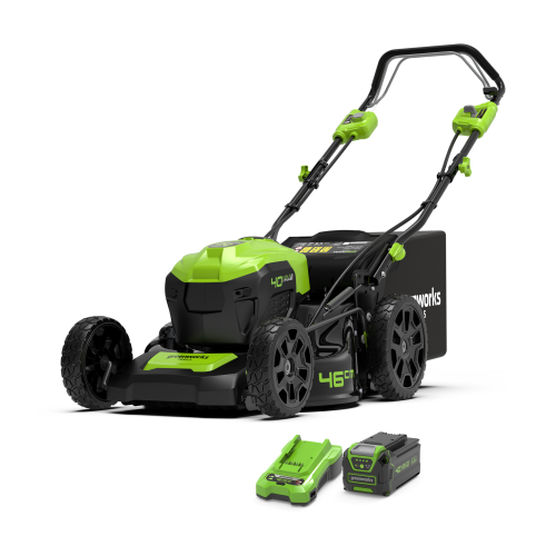 Greenworks 40V Lawn Mower SP 46cm - 4Ah Battery 1
