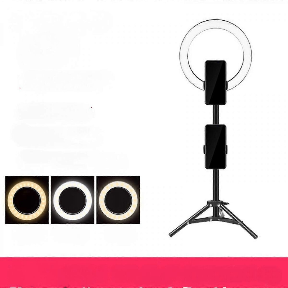 Kikidex (As Show, One Size) Ring ,Led Ring Circle With Desktop Bracket, Phone Holder & Dimmable 3 Modes Light