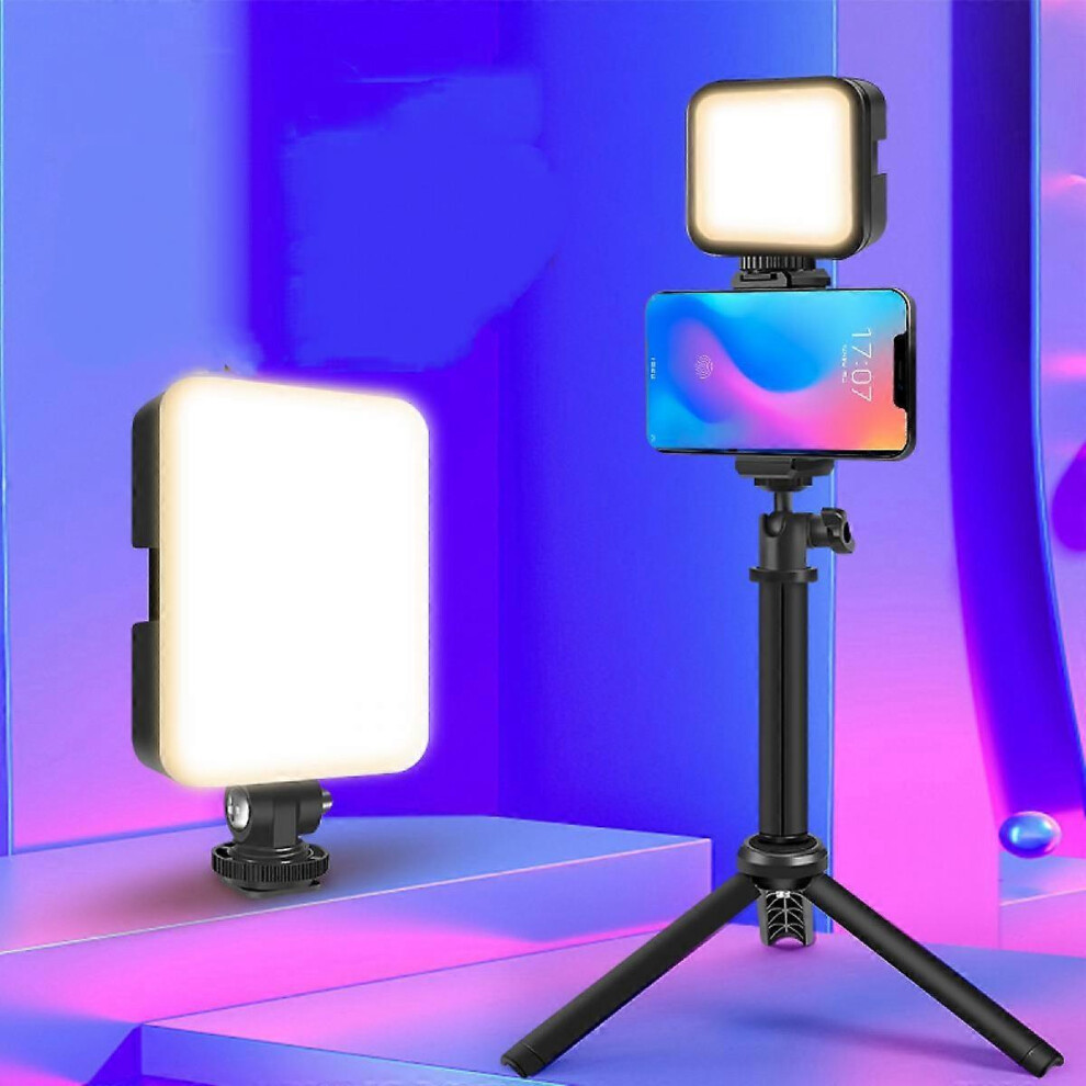 Kikidex (As Show, One Size) Camera Fill ,Led Video Dimmable, Portable Photography Rechargeable,For Studio,Livestreaming,Camcorder Shooting L Light