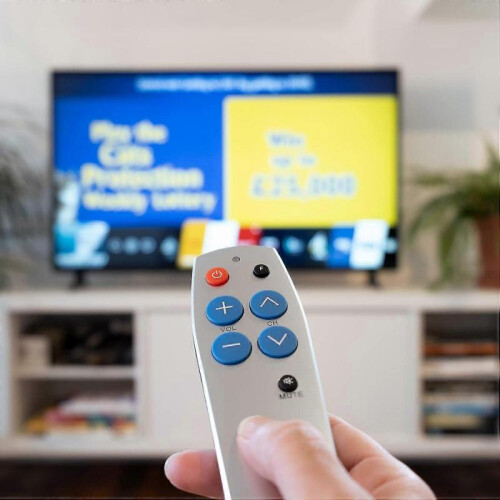 Big Button TV Remote Control - Easy to Use and Set Up - Universal - Basic Television Remote Control - Dementia Friendly Gifts 1